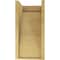 Ekena Millwork 9"W x 9"D x 18"H Wide Burlington Rough Cedar Woodgrain TimberThane Corbel, Primed Tan CORUR09X09X18BURRCPR - alternate 2